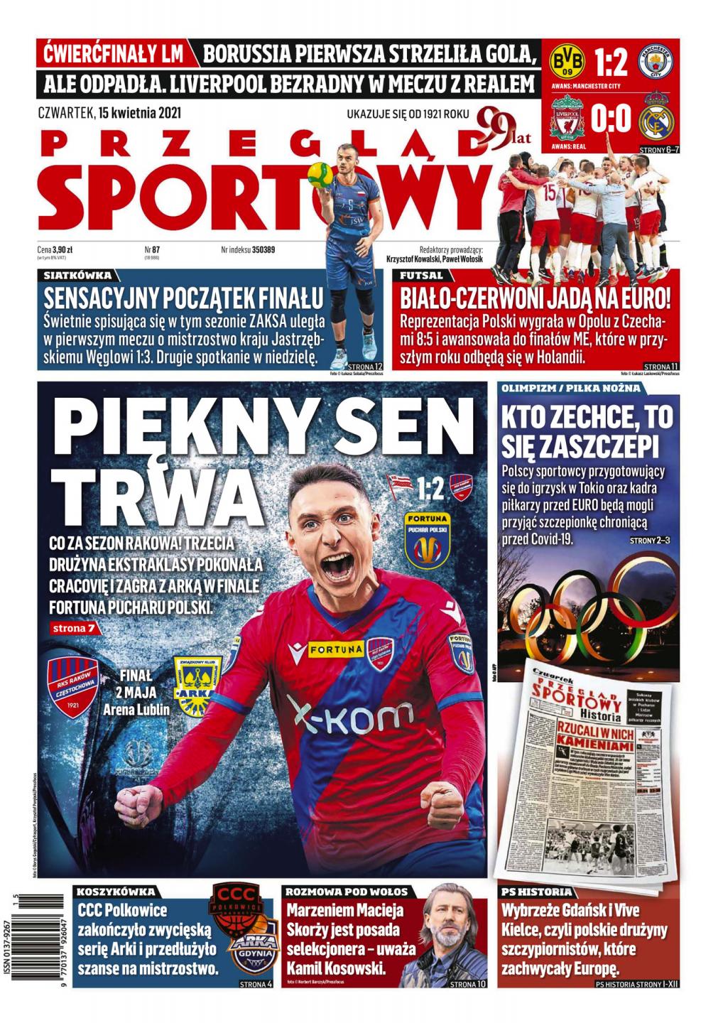 Cracovia - Raków Częstochowa 1:2 (14.04.2021)