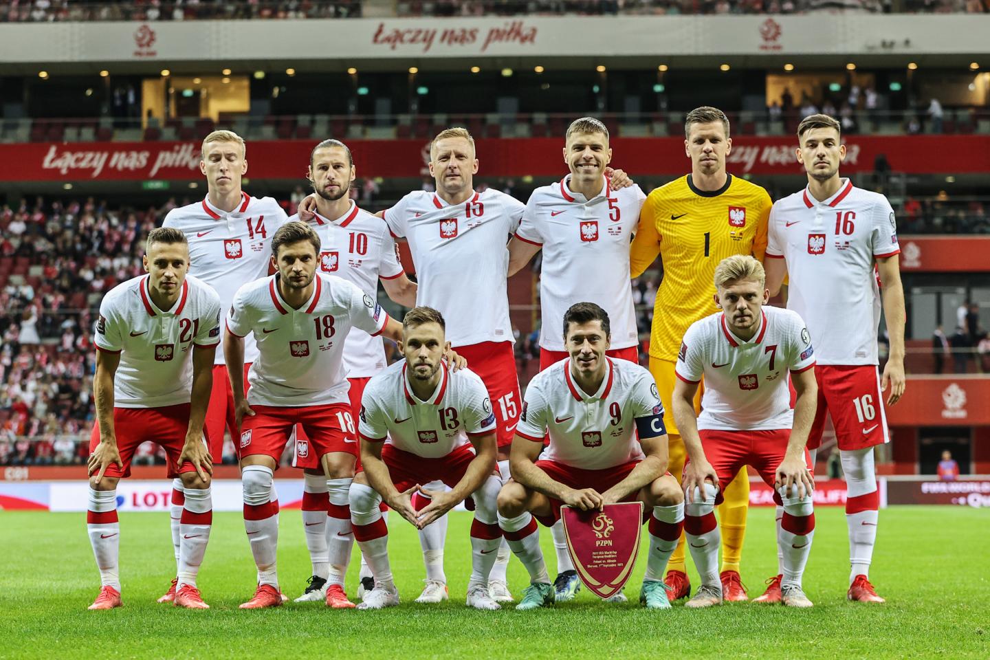 Polska - Albania 4:1 (02.09.2021) Zdjęcie drużynowe