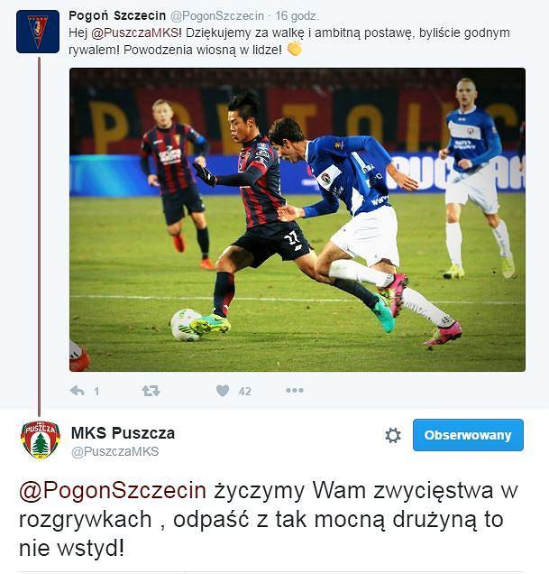 Pogoń Szczecin - Puszcza Niepołomice 2:0 (29.11.2016)