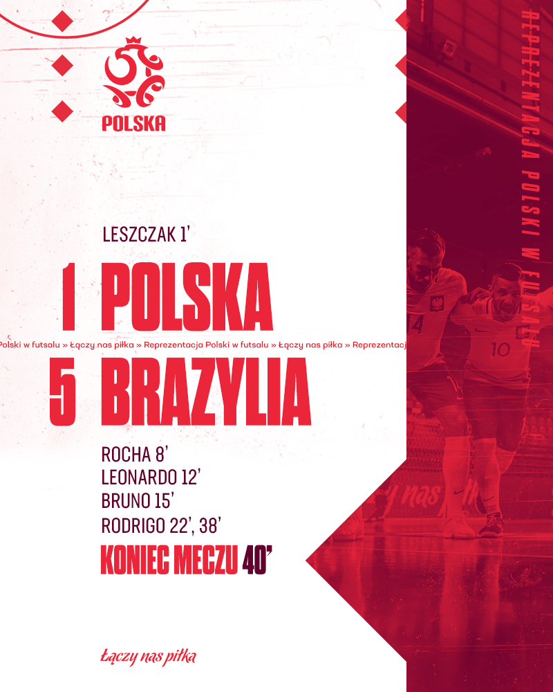 Polska - Brazylia 1:5 (04.09.2021) futsal