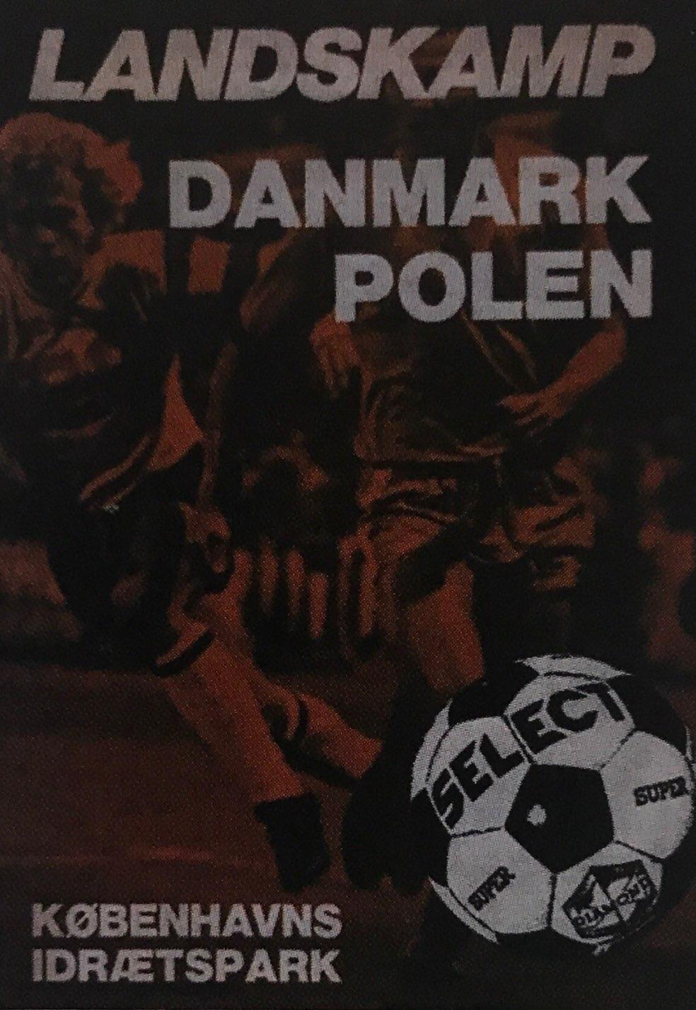 Program meczowy Dania - Polska 1:2 (01.05.1977)