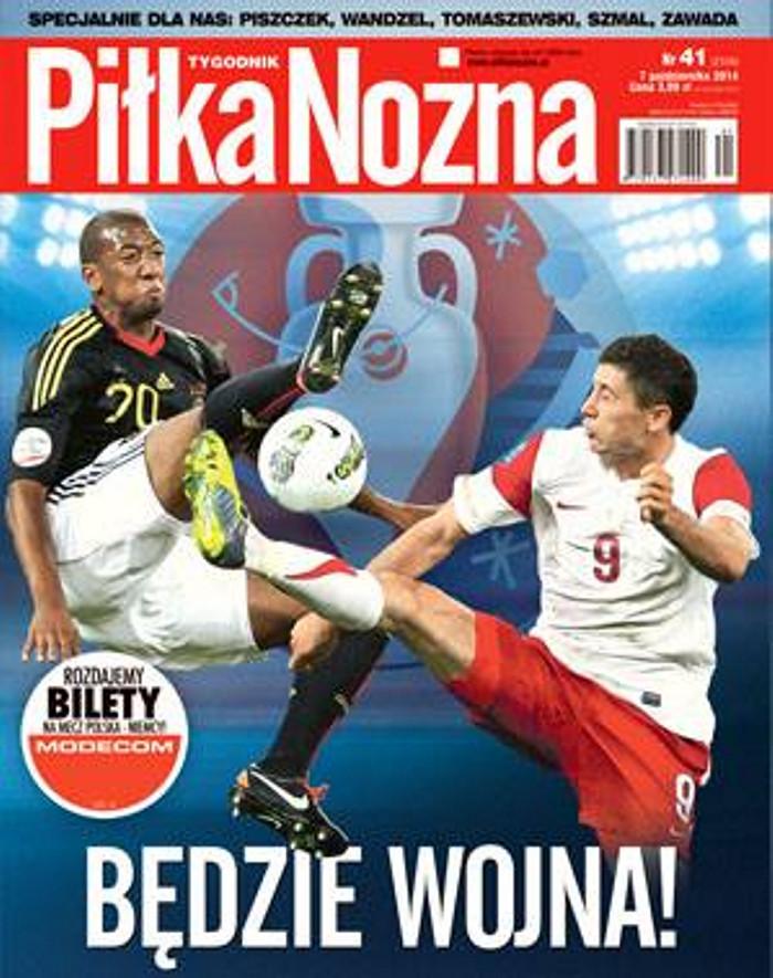 Okładka Piłka Nożna przed meczem Polska - Niemcy 2:0 (11.10.2014).