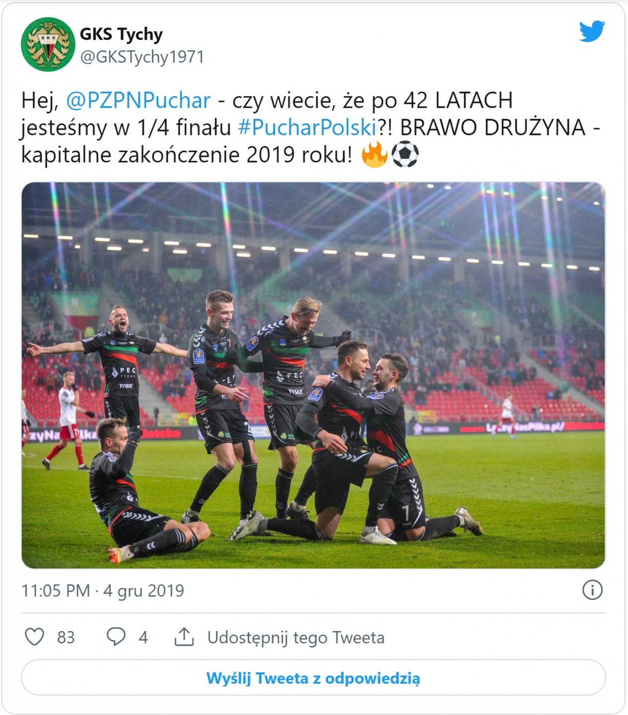 GKS Tychy - ŁKS Łódź 2:0 (04.12.2019)