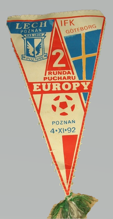 Proporczyk Lech Poznań - IFK Göteborg 0:3 (04.11.1992)