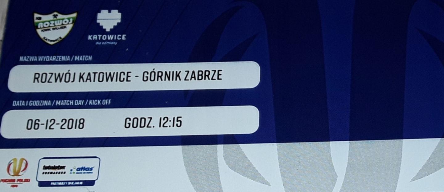 Rozwój Katowice - Górnik Zabrze 1:4 (pd.) (06.12.2018)