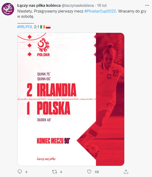Irlandia - Polska 2:1 (16.02.2022)