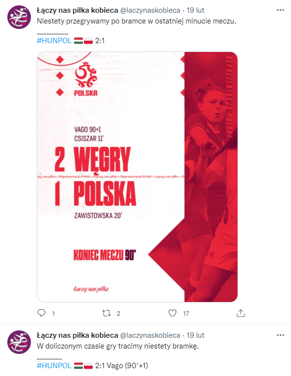 Polska - Węgry 1:2 (19.02.2022)