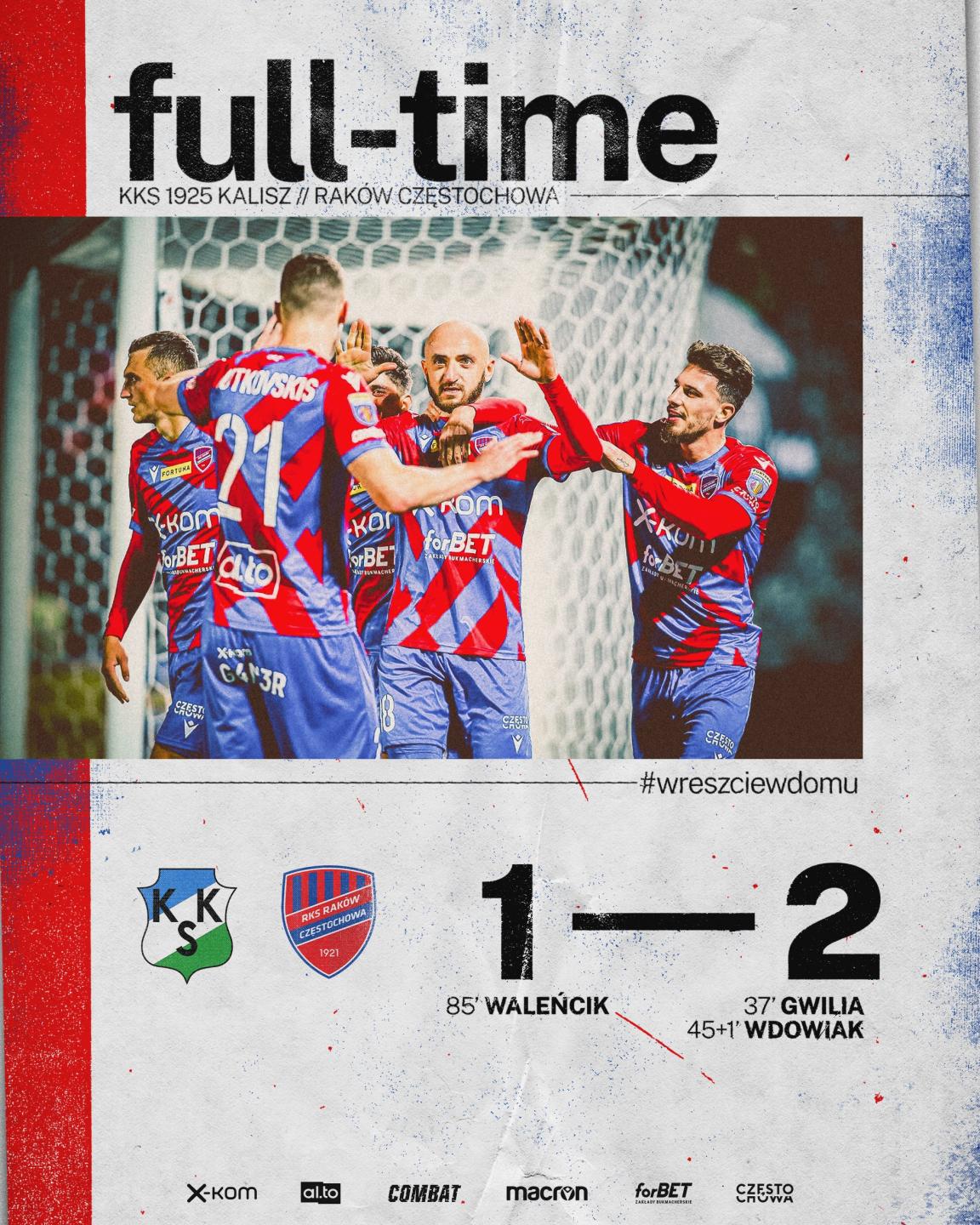 KKS Kalisz - Raków Częstochowa 1:2 (26.10.2021)
