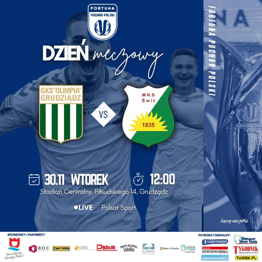 Olimpia Grudziądz - Świt Nowy Dwór Mazowiecki 3:3, k. 4-2 (30.11.2021)