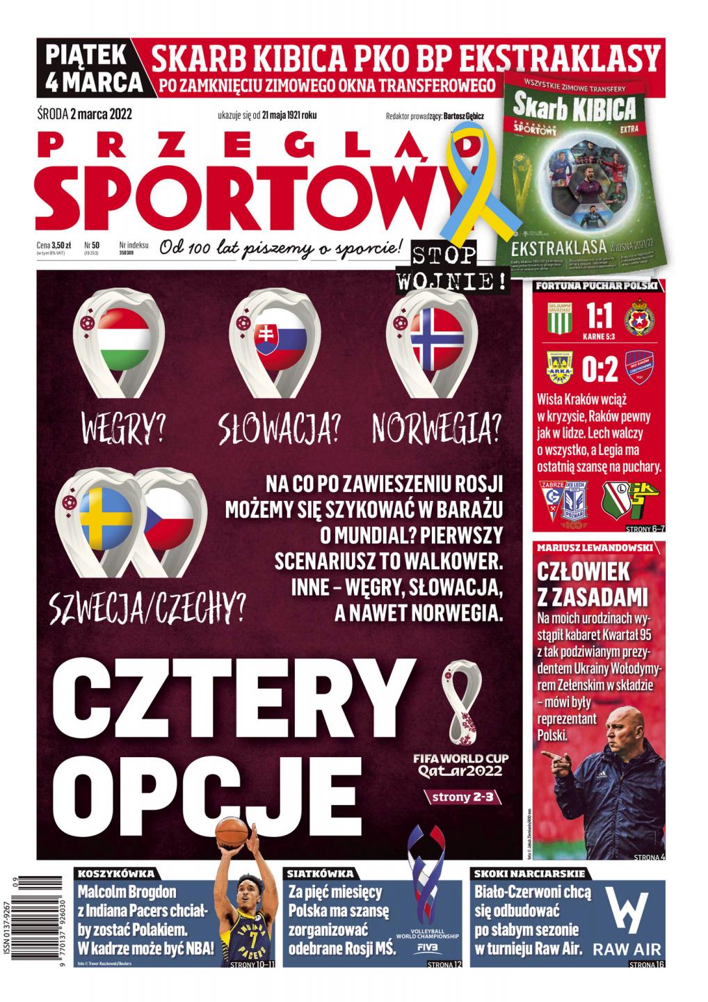 Olimpia Grudziądz - Wisła Kraków 1:1, k. 5-3 (01.03.2022) Przegląd Sportowy