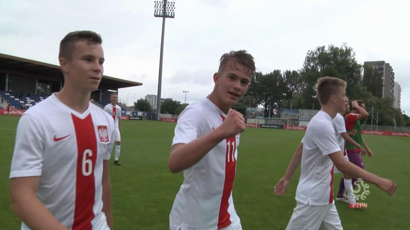 Polska - Belgia 4:1 U17 (31.08.2017) Jakub Karbownik