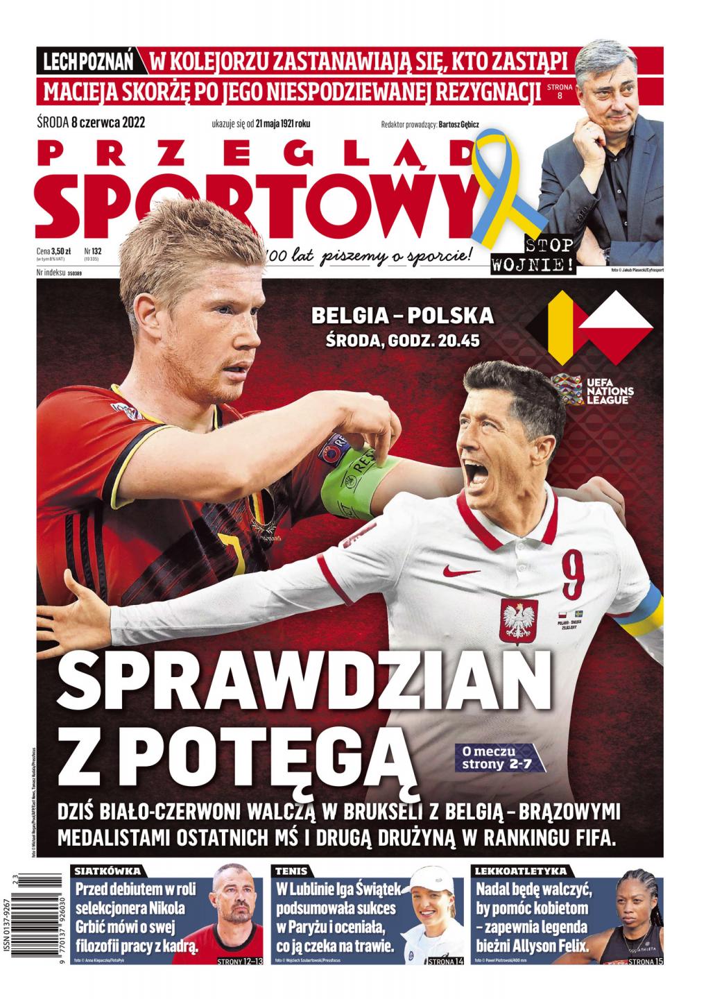 Belgia - Polska 6:1 (08.06.2022) Przegląd Sportowy