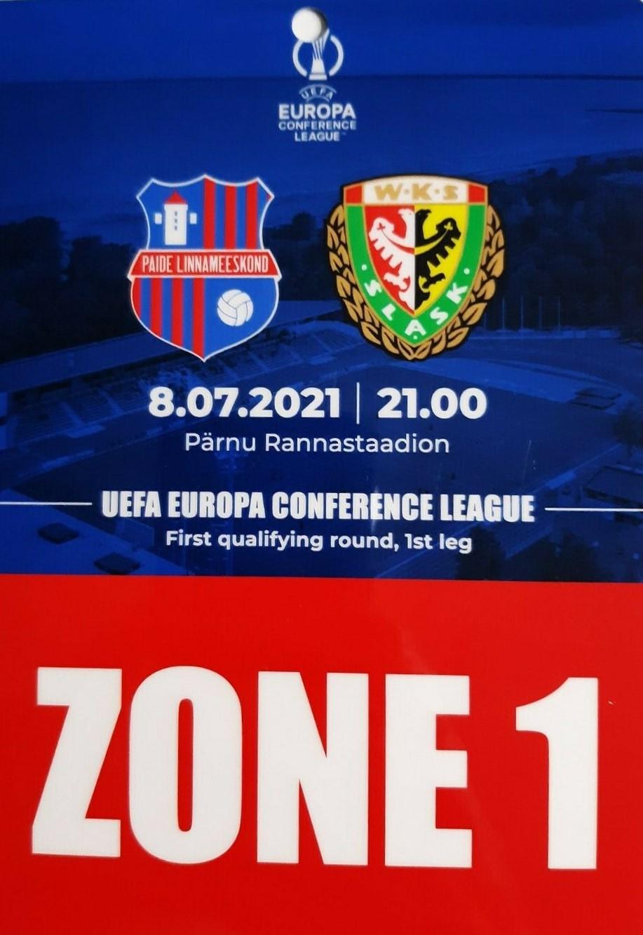 Paide Linnameeskond - Śląsk Wrocław 1:2 (08.07.2021)