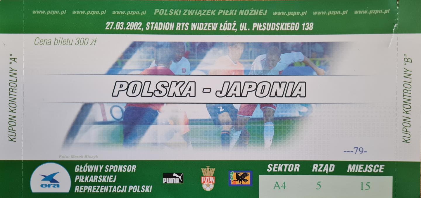 Polska - Japonia (27.03.2002)