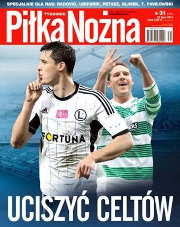 Okładka Piłka Nożna przed meczem Legia Warszawa - Celtic Glasgow 4:1 (30.07.2014)