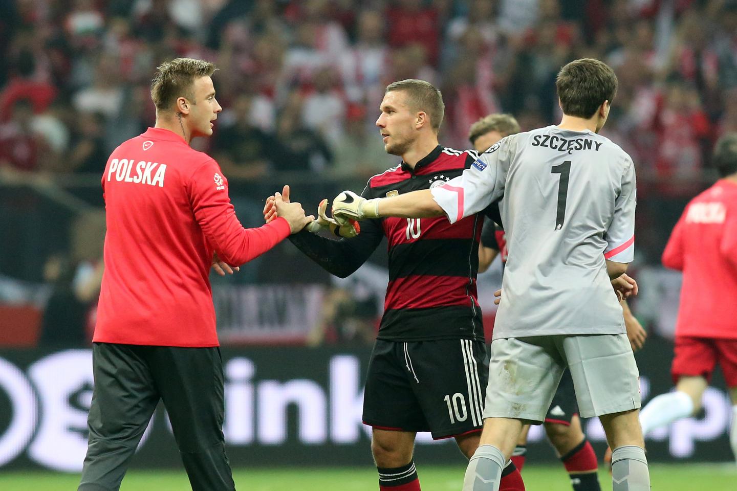 Polska - Niemcy 2:0 (11.10.2014) Lukas Podolski
