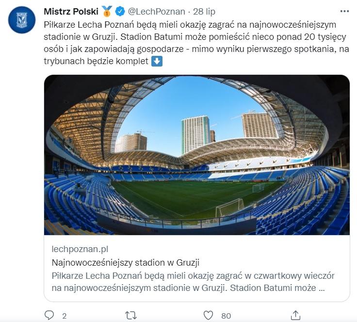 Dinamo Batumi - Lech Poznań 1:1 (28.07.2022)