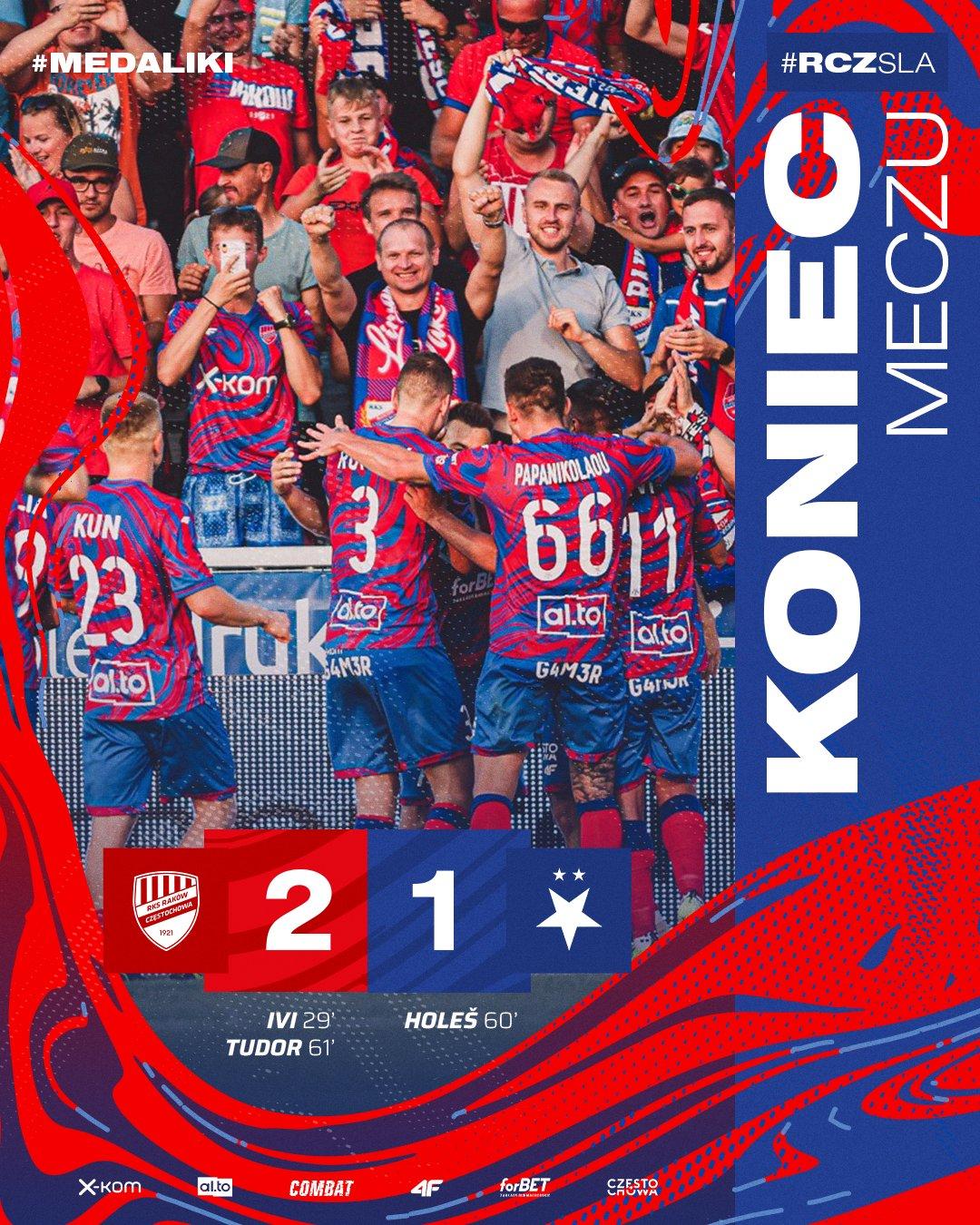 Raków Częstochowa - Slavia Praga 2:1 (18.08.2022)