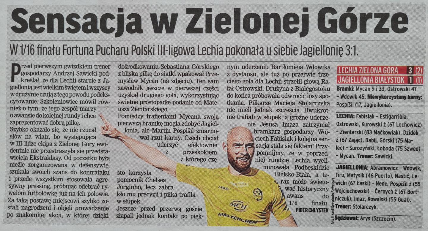 Lechia Zielona Góra - Jagiellonia Białystok 3:1 (12.10.2022)