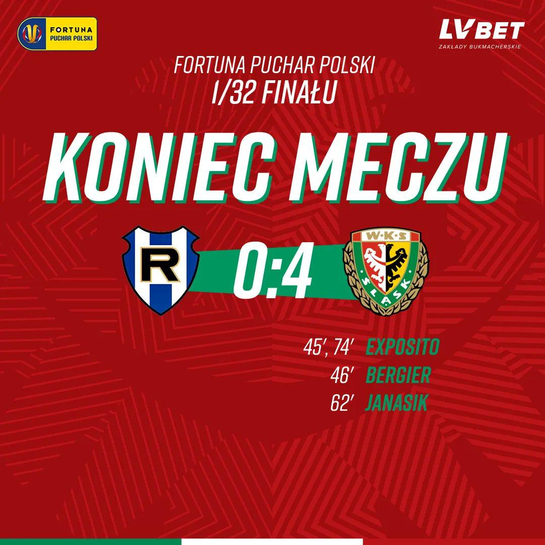Ruch Wysokie Mazowieckie - Śląsk Wrocław 0:4 (31.08.2022)