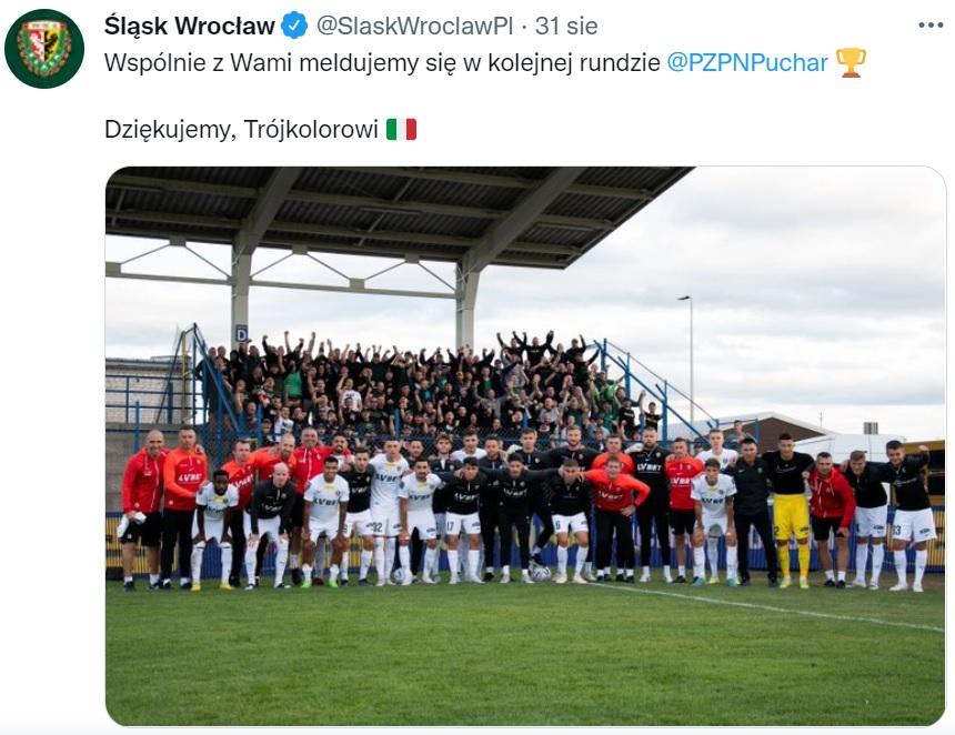 Ruch Wysokie Mazowieckie - Śląsk Wrocław 0:4 (31.08.2022)