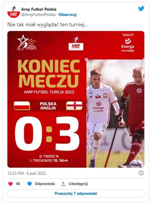 Twitt amp futbol Anglia - Polska 3:0 (06.10.2022)