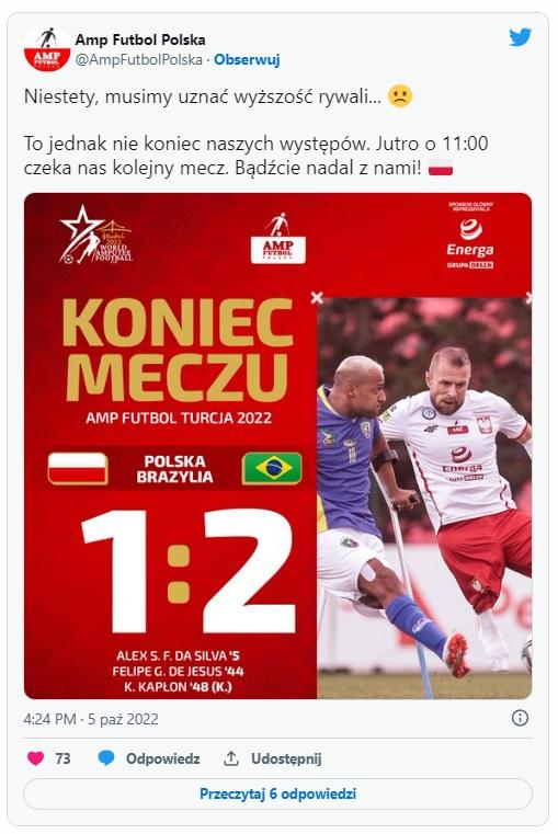 Twitt amp futbol Brazylia - Polska 2:1 (05.10.2022)
