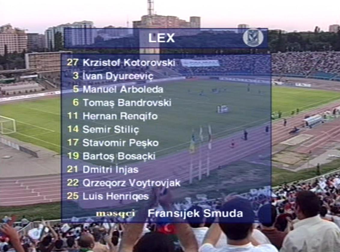 Xəzər Lenkoran - Lech Poznań 0:1, 17.07.2008