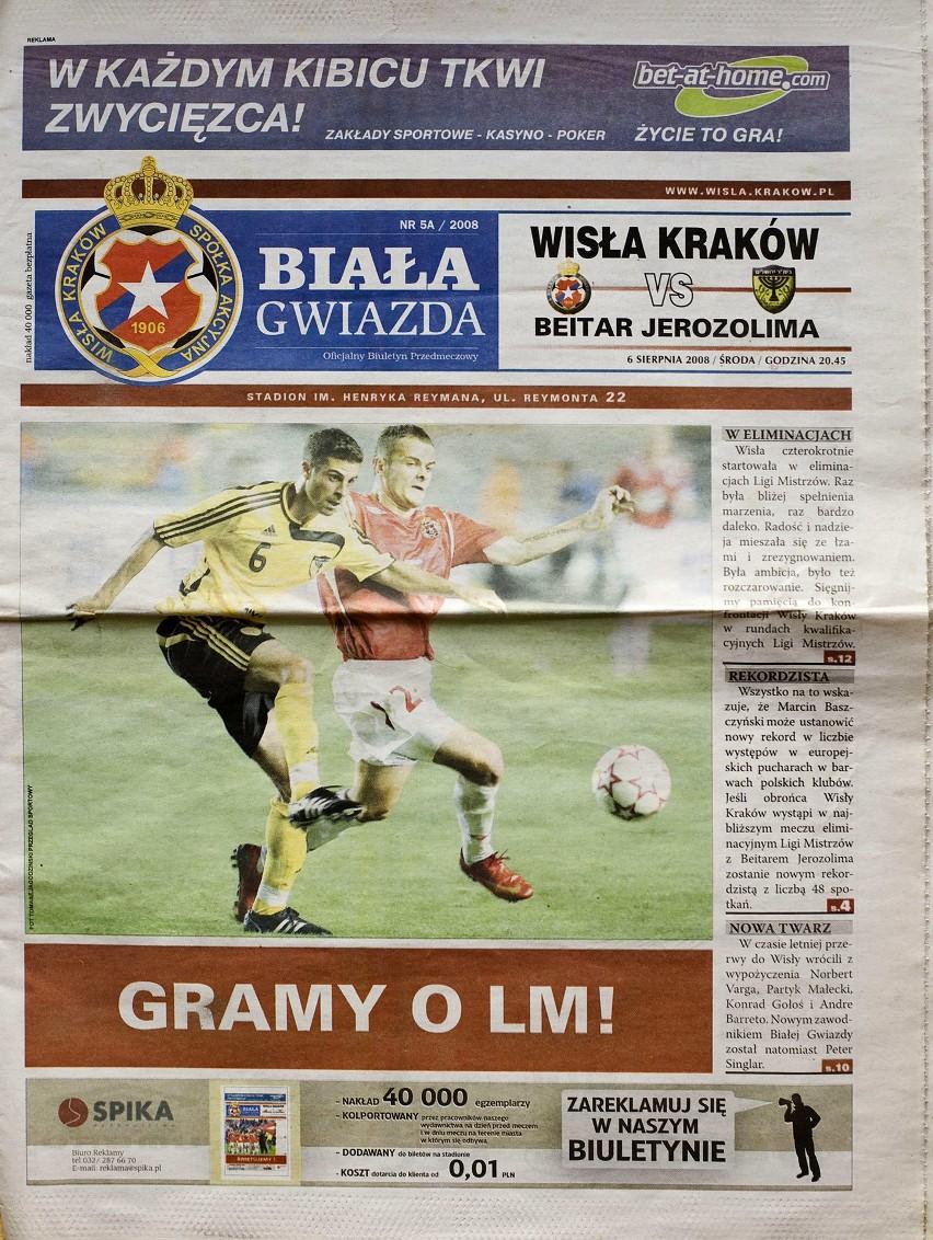 Program meczowy Wisła Kraków - Beitar Jerozolima 5:0 (06.08.2008) 1