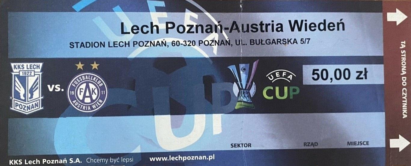 Lech Poznań - Austria Wiedeń 4:2 pd. (02.10.2008)