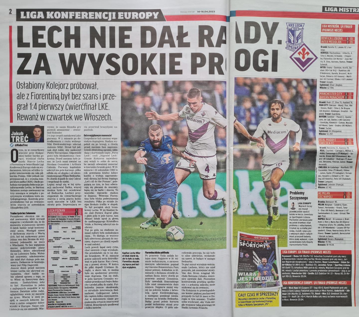 Lech Poznań - ACF Fiorentina 1:4 (13.04.2023)