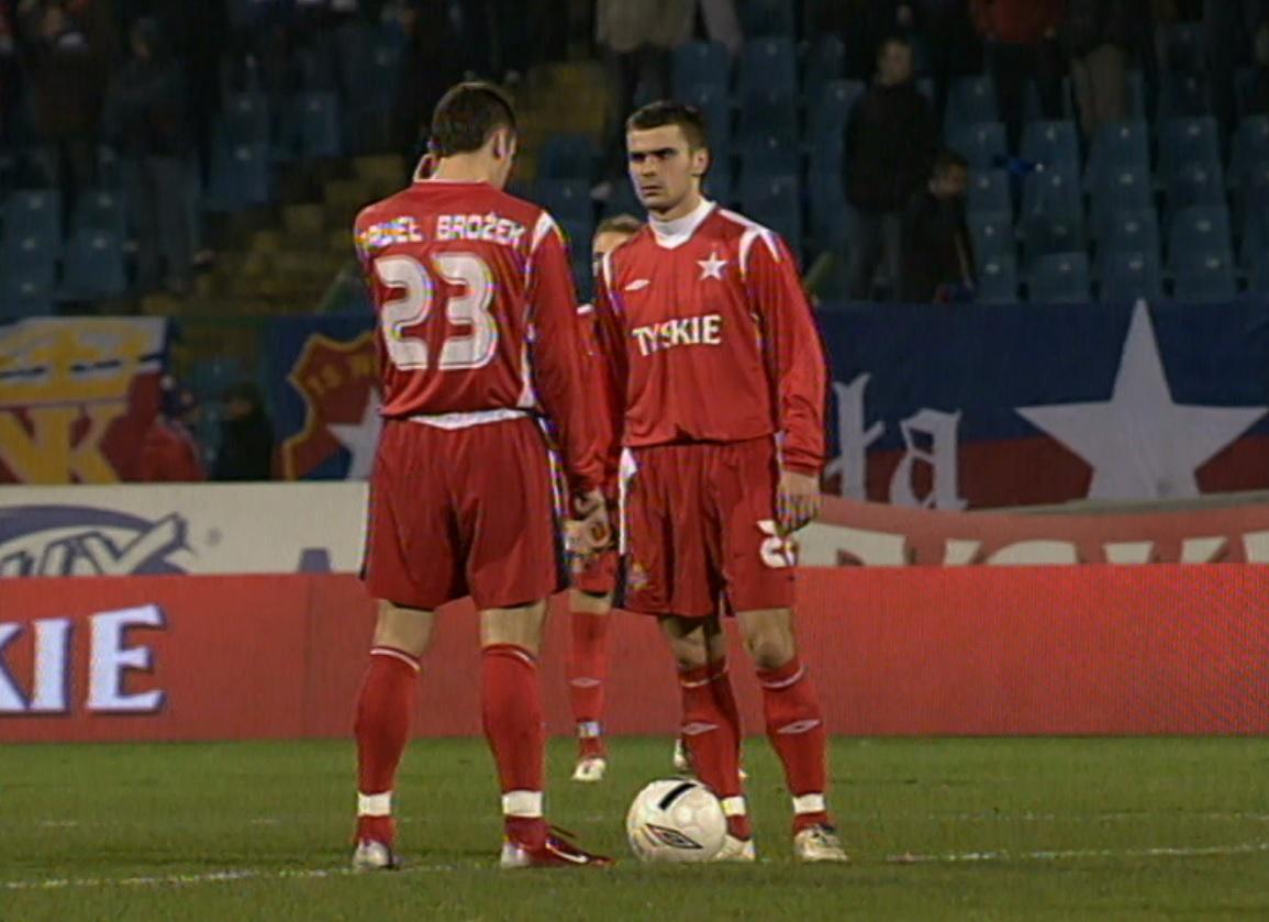 Wisła Kraków - FC Basel 3:1 (30.11.2006) Piotr Brożek Paweł Brożek