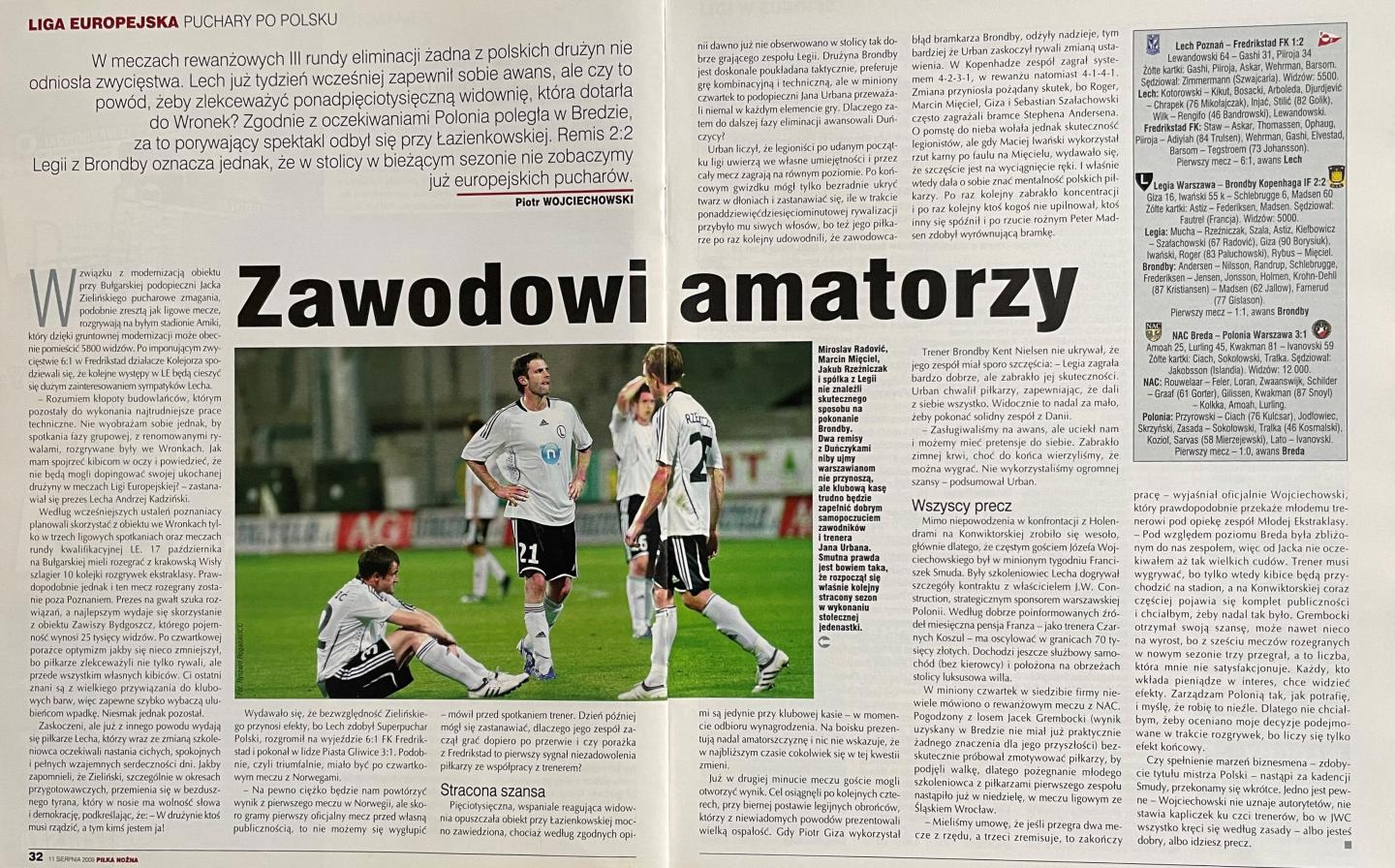 „Piłka Nożna” z 11.08.2009 r.