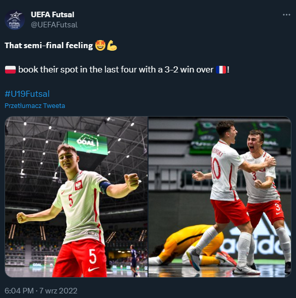 Polska - Francja 3:2, 07.09.2022