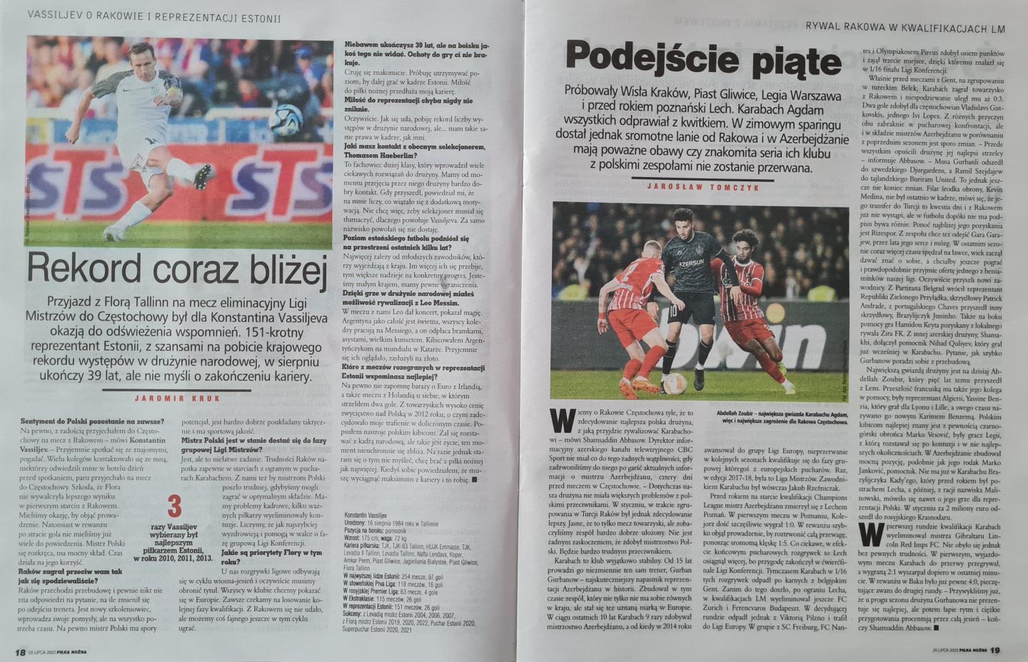 Flora Tallin - Raków Częstochowa 0:3 (18.07.2023)