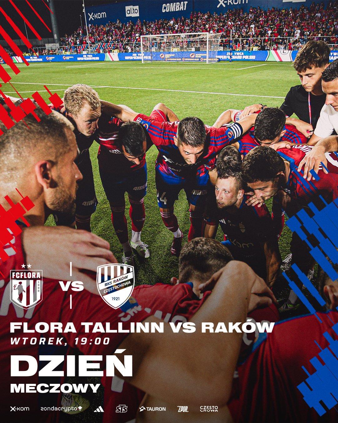 Flora Tallin - Raków Częstochowa 0:3 (18.07.2023)