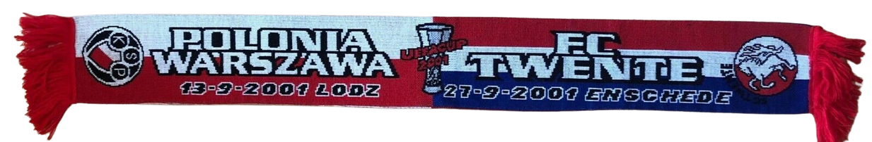 Szalik z meczu Polonia Warszawa - Twente Enschede (20.09.2001)