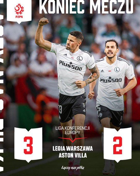 Legia Warszawa - Aston Villa 3:2, 21.09.2023