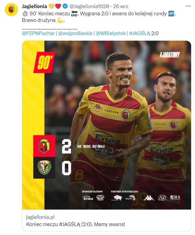 Jagiellonia Białystok - Śląsk Wrocław 2:0 (26.09.2023)