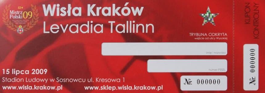 Wisła Kraków - Levadia Tallin 1:1 (15.07.2009)