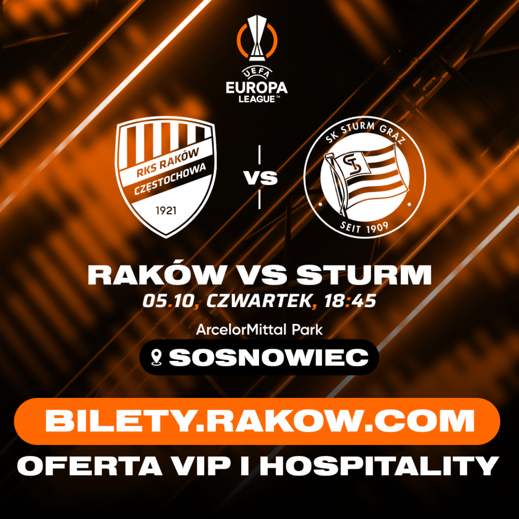 Raków Częstochowa - Sturm Graz 0:1 (05.10.2023)