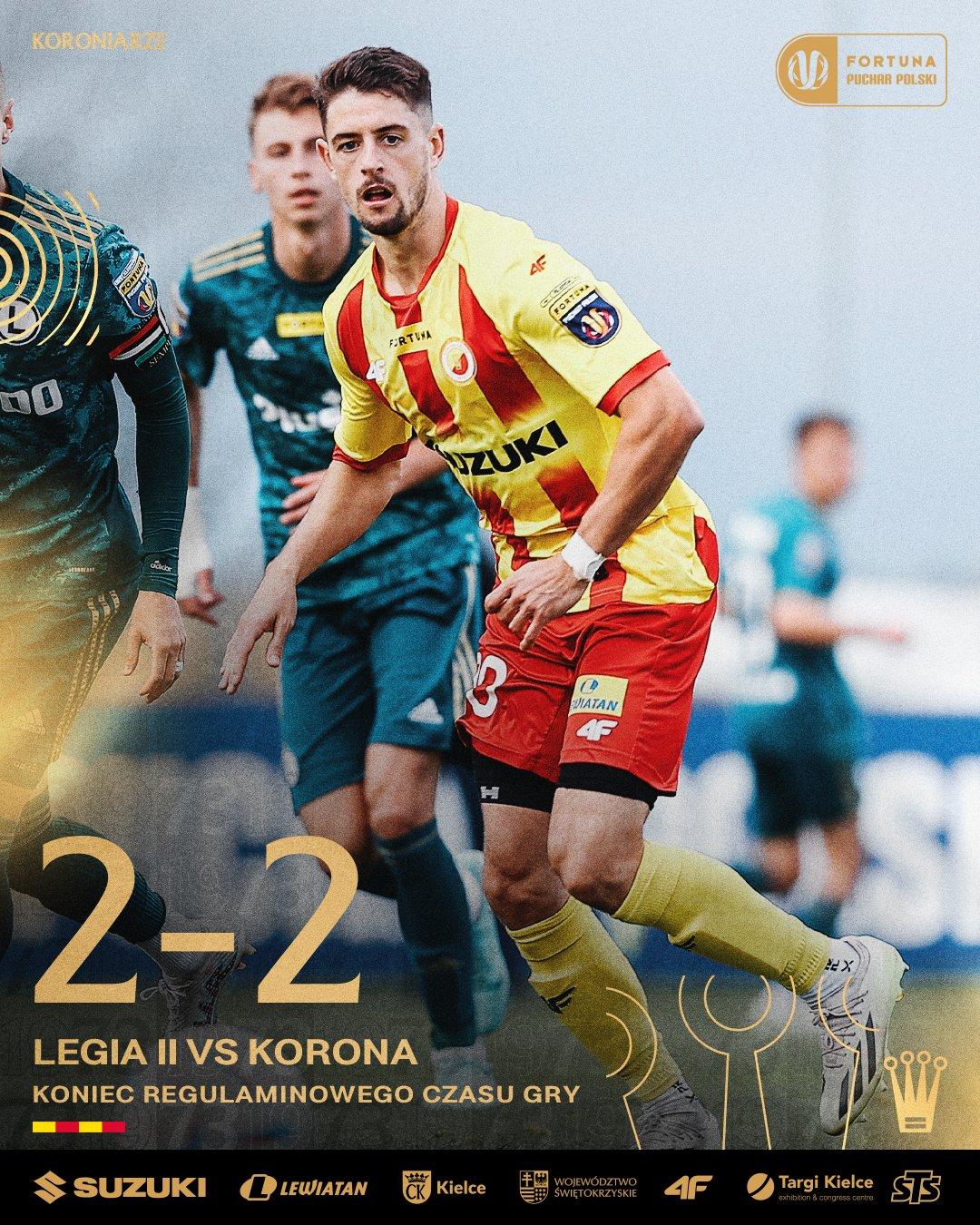 Legia II Warszawa - Korona Kielce 2:4 (pd.) (31.10.2023)