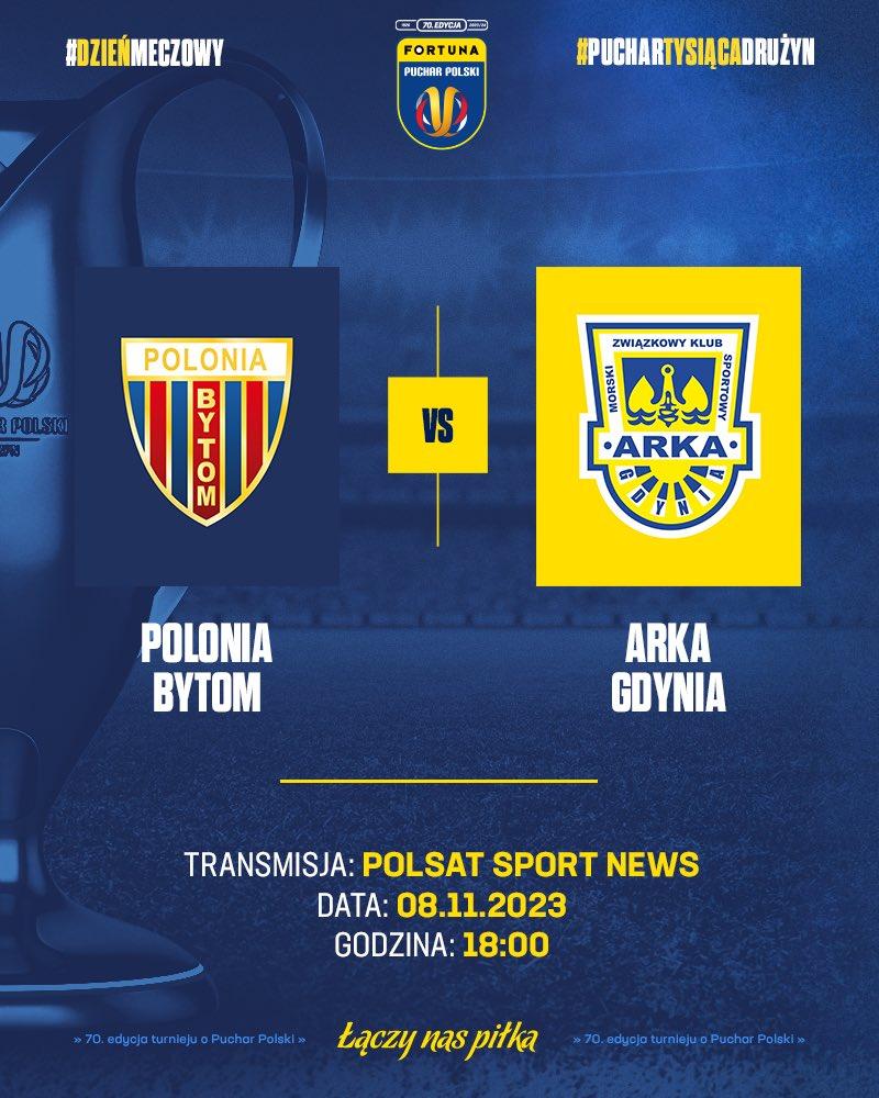 Polonia Bytom - Arka Gdynia 1:3 pd. (08.11.2023)
