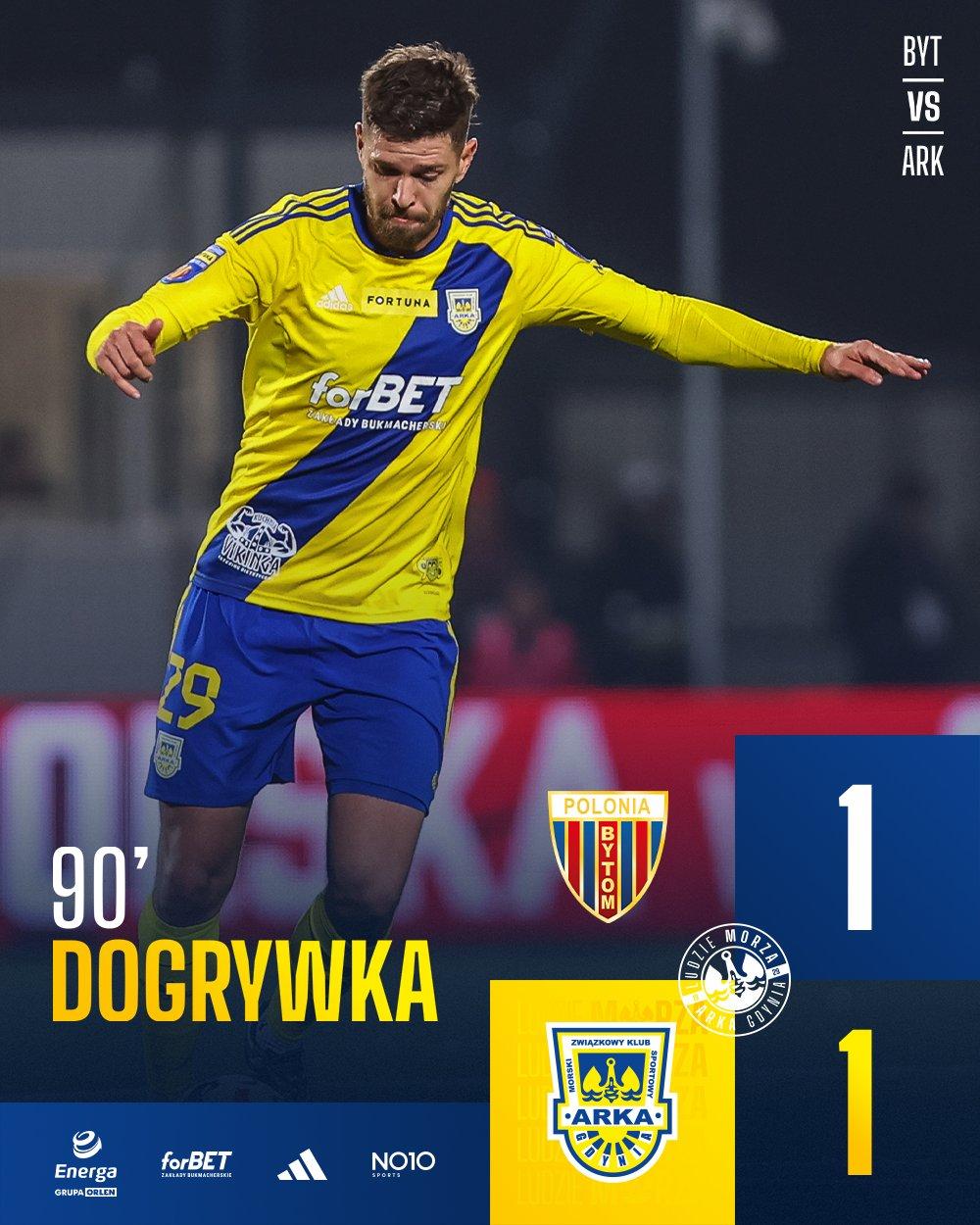 Polonia Bytom - Arka Gdynia 1:3 pd. (08.11.2023)