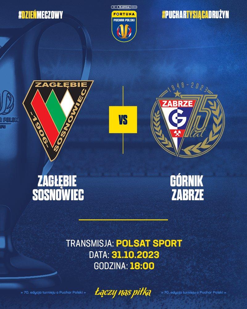 Zagłębie Sosnowiec - Górnik Zabrze 1:2 pd. (31.10.2023)