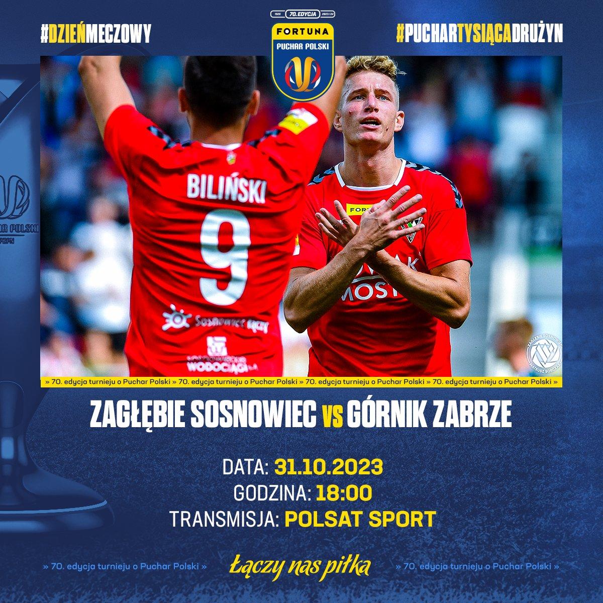 Zagłębie Sosnowiec - Górnik Zabrze 1:2 pd. (31.10.2023)