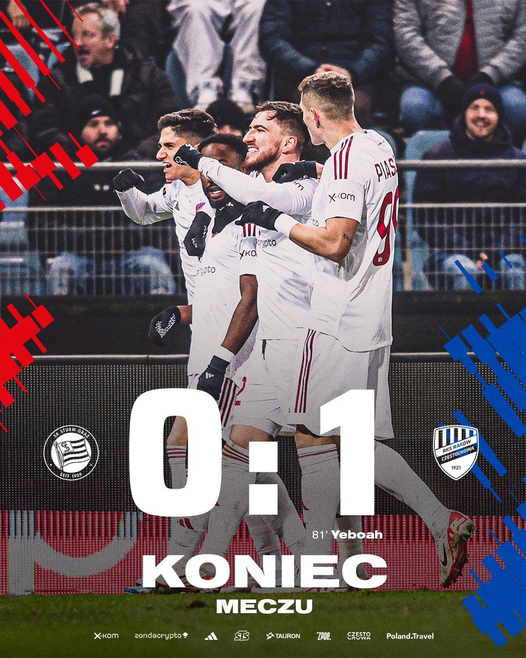 Sturm Graz - Raków Częstochowa 0:1 (30.11.2023)