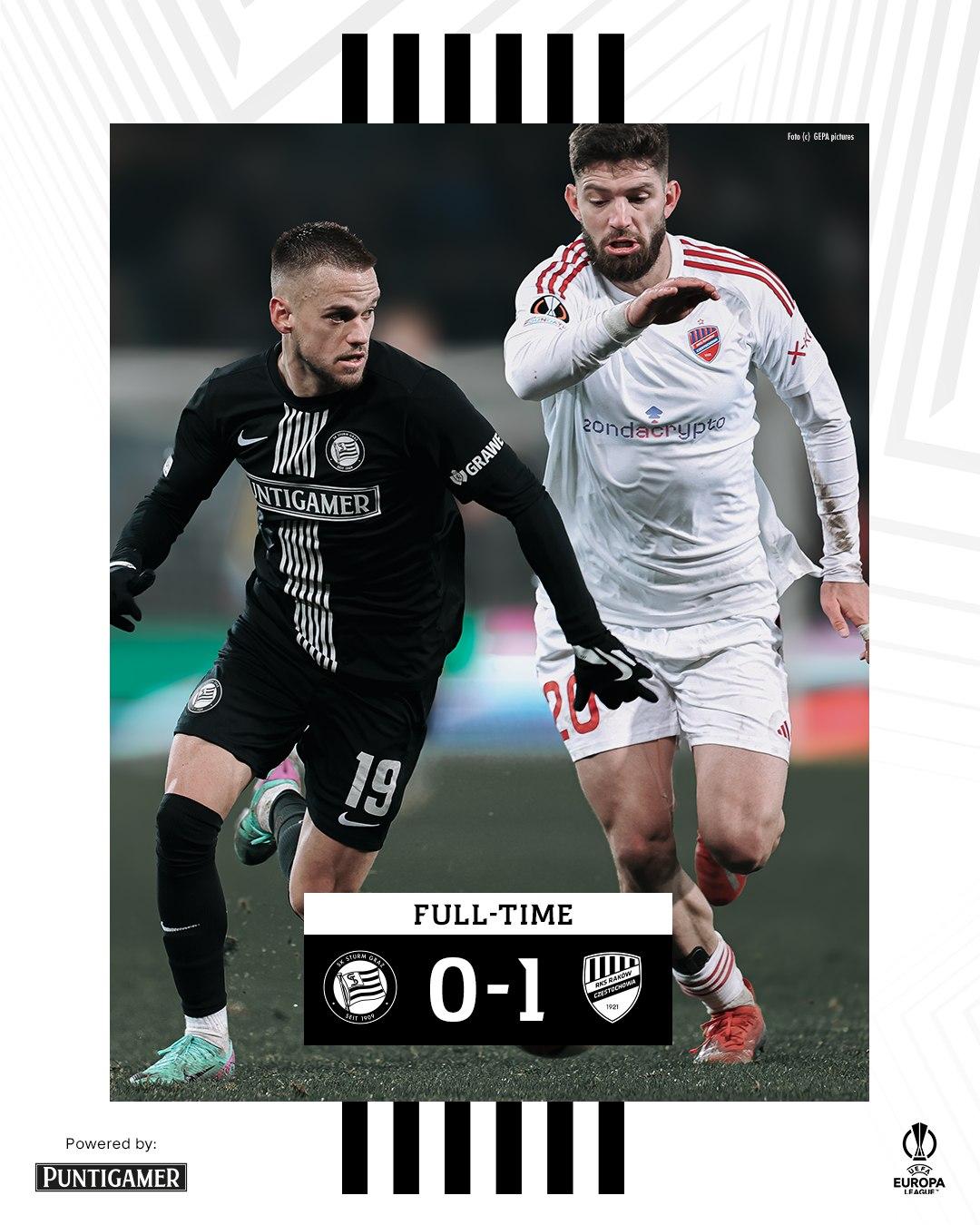 Sturm Graz - Raków Częstochowa 0:1 (30.11.2023)