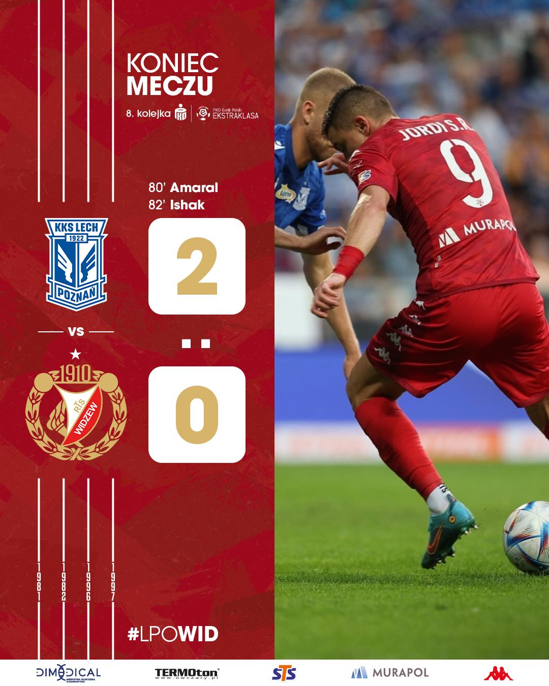 Lech Poznań - Widzew Łódź 2:0 (04.09.2022)