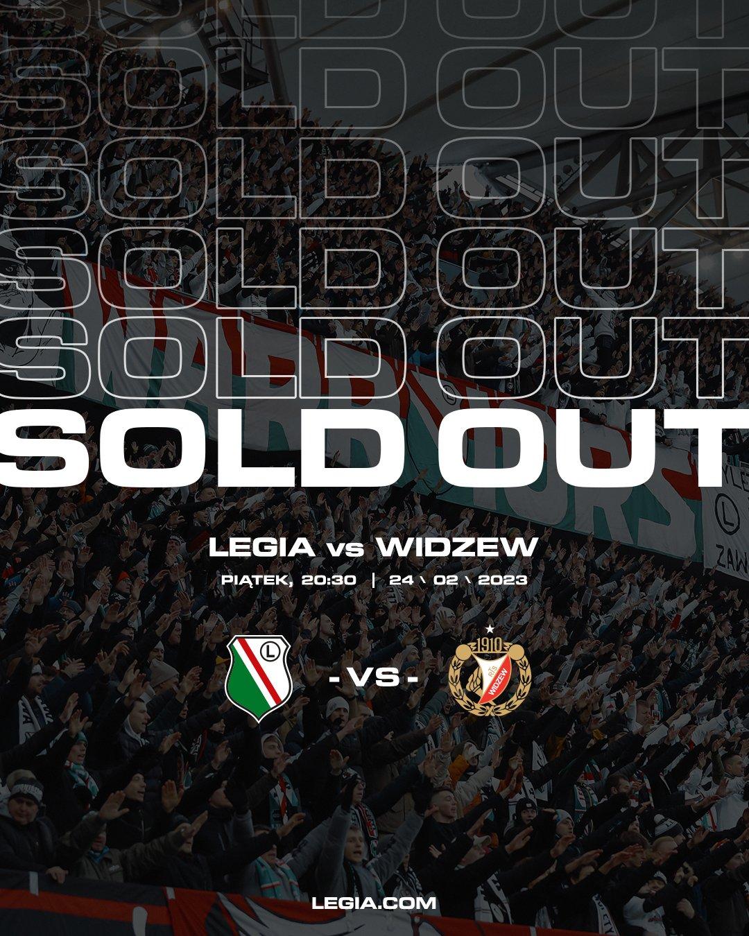 Legia Warszawa - Widzew Łódź 2:2 (24.02.2023)